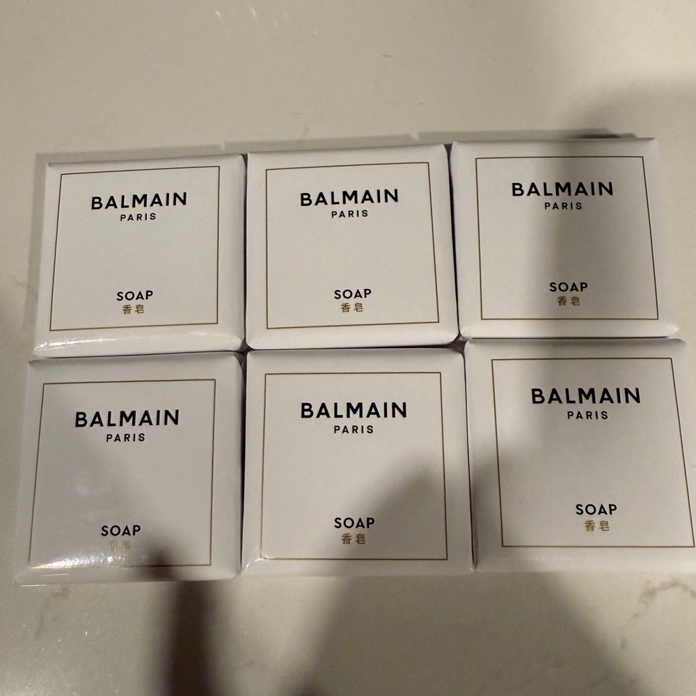 Balmain Paris White Soap Set of 6